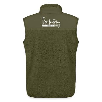 Rentnerin 2026 Loading - Unisex Sherpaweste von Stanley/Stella - Khaki - Hinten - AI Model Male 178 light (178cm)