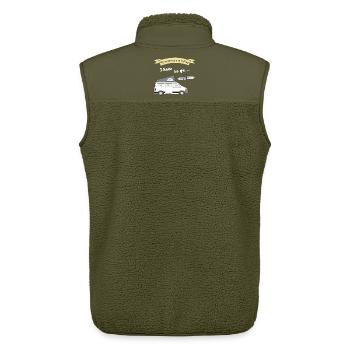 my motorhome is calling - Unisex Sherpaweste von Stanley/Stella - Khaki - Hinten - AI Model Male 178 light (178cm)