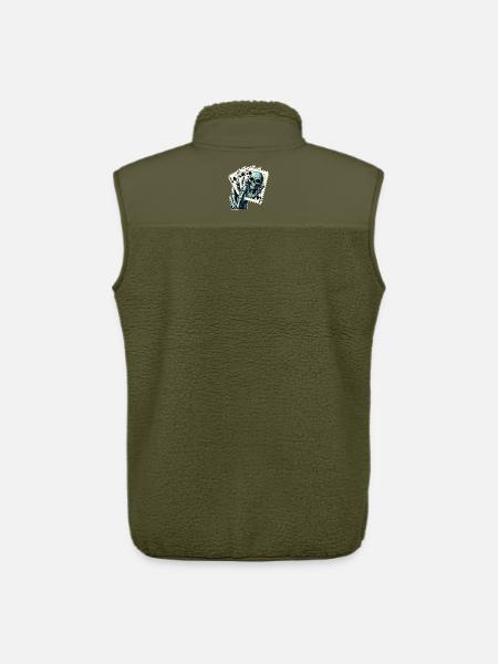 Jeu de cartes Alien - Veste sans manches sherpa unisexe Stanley/Stella - kaki