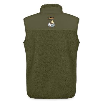 maritim Möwe Flaschenpost Möwen Segelschiff - Unisex Sherpaweste von Stanley/Stella - Khaki - Hinten - AI Model Male 178 light (178cm)