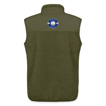 Linton Hall Virginia Flagge USA Souvenir Abzeichen - Unisex Sherpaweste von Stanley/Stella - Khaki - Hinten - AI Model Male 178 light (178cm)