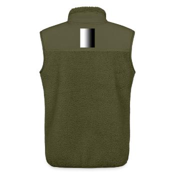 black and white - Unisex Sherpaweste von Stanley/Stella - Khaki - Hinten - AI Model Male 178 light (178cm)