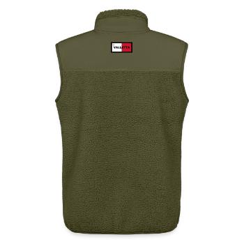 Valletta City in Malta Flagge - Unisex Sherpaweste von Stanley/Stella - Khaki - Hinten - AI Model Male 178 light (178cm)