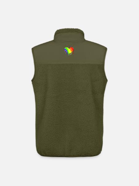 Heart - Unisex Sherpa Gilet by Stanley/Stella - khaki