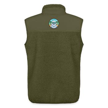 Yeti Lustige Cartoon Sommer Strand Sonnenbrille Aufkleber - Unisex Sherpaweste von Stanley/Stella - Khaki - Hinten - AI Model Male 178 light (178cm)