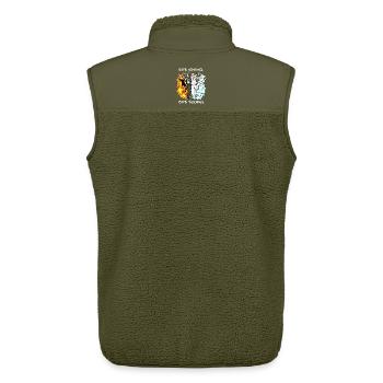 Katze Kater Engel Teufel Engel Böse Niedlich Miau - Unisex Sherpaweste von Stanley/Stella - Khaki - Hinten - AI Model Male 178 light (178cm)
