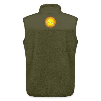 fliegst Du noch - Unisex Sherpaweste von Stanley/Stella - Khaki - Hinten - AI Model Male 178 light (178cm)