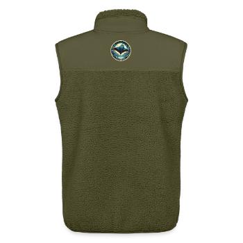 Ray Fish - Unisex Sherpa Gilet by Stanley/Stella - khaki - Back - AI Model Male 178 light (178cm)