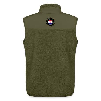 Split Skyline Kroatien Flagge Reise-Souvenir - Unisex Sherpaweste von Stanley/Stella - Khaki - Hinten - AI Model Male 178 light (178cm)