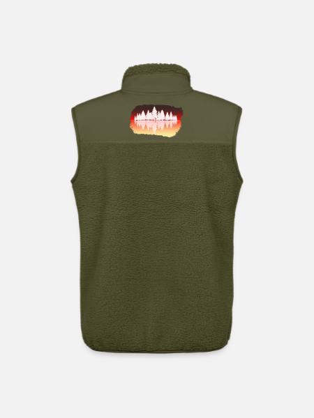 Wald - Forest - Unisex Sherpaweste von Stanley/Stella - Khaki