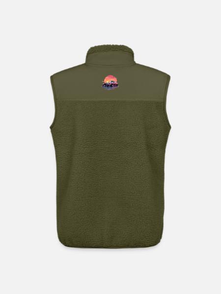 Skyline Sunset - Unisex Sherpa Gilet by Stanley/Stella - khaki