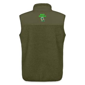 Crazy Crocodile - Unisex Sherpaweste von Stanley/Stella - Khaki - Hinten - AI Model Male 178 light (178cm)
