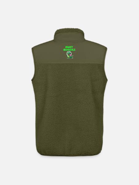 Crazy Crocodile - Unisex Sherpa Gilet by Stanley/Stella - khaki