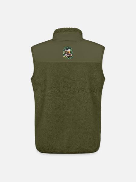Hops And Dreams - Unisex Sherpa Gilet by Stanley/Stella - khaki