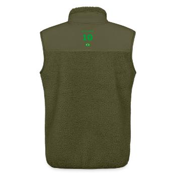 Nicotinho 10 Brasil - Trikot - Unisex Sherpaweste von Stanley/Stella - Khaki - Hinten - AI Model Male 178 light (178cm)