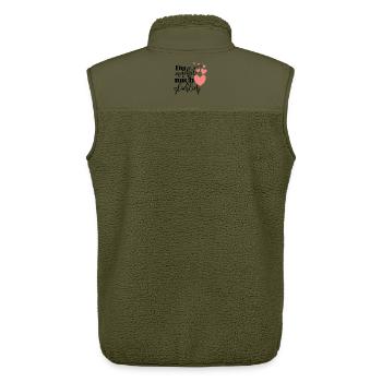 Du machst mich glücklich Liebe Motiv Liebling - Unisex Sherpaweste von Stanley/Stella - Khaki - Hinten - AI Model Male 178 light (178cm)