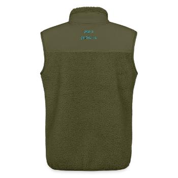 GELIEBTE. VIELEN DANK. DANKE, HERRIN. GESCHENKE MEISTER - Unisex Sherpaweste von Stanley/Stella - Khaki - Hinten - AI Model Male 178 light (178cm)