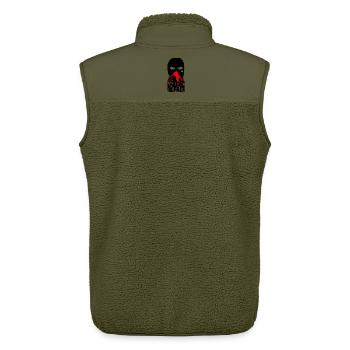 No Pain - Unisex Sherpaweste von Stanley/Stella - Khaki - Hinten - AI Model Male 178 light (178cm)