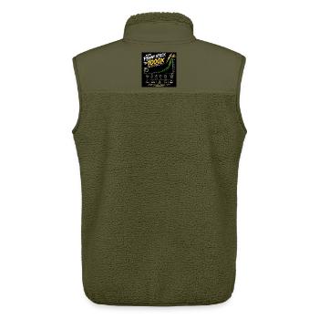 Von Penny Stock zu 1000x - Unisex Sherpaweste von Stanley/Stella - Khaki - Hinten - AI Model Male 178 light (178cm)