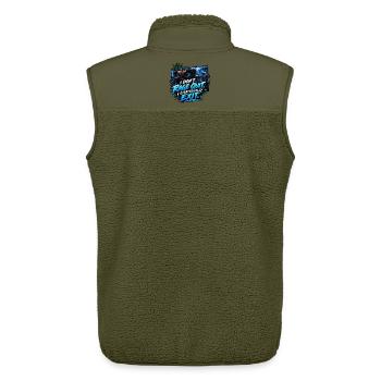 I Don't Rage Quit – Strategically Exit - Unisex Sherpaweste von Stanley/Stella - Khaki - Hinten - AI Model Male 178 light (178cm)