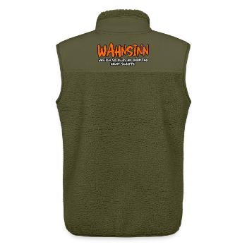 WahnsinnsTag: Was ich nicht schaffe - Unisex Sherpaweste von Stanley/Stella - Khaki - Hinten - AI Model Male 178 light (178cm)