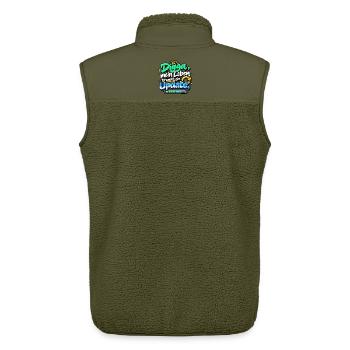 Digga Update Leben Graffiti - Unisex Sherpaweste von Stanley/Stella - Khaki - Hinten - AI Model Male 178 light (178cm)
