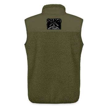 Solutions – Dreamy Girl on Earth Under the Stars - Unisex Sherpaweste von Stanley/Stella - Khaki - Hinten - AI Model Male 178 light (178cm)