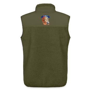 Ancient Wisdom – Greek Philosopher Art - Unisex Sherpaweste von Stanley/Stella - Khaki - Hinten - AI Model Male 178 light (178cm)