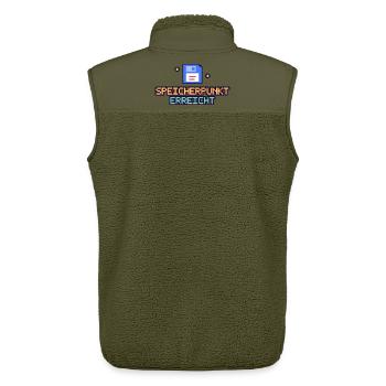 Floppy Pixel Speicherpunk - Unisex Sherpaweste von Stanley/Stella - Khaki - Hinten - AI Model Male 178 light (178cm)