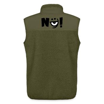 Nein Nö Auge - Unisex Sherpaweste von Stanley/Stella - Khaki - Hinten - AI Model Male 178 light (178cm)