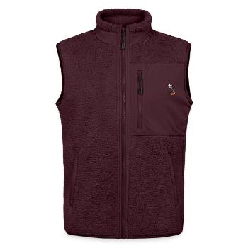 Halloween Skelett Boo yeah  - Unisex Sherpaweste von Stanley/Stella - Maroon - Vorne - AI Model Female 172 light (172cm) & AI Model Male 178 light (178cm)