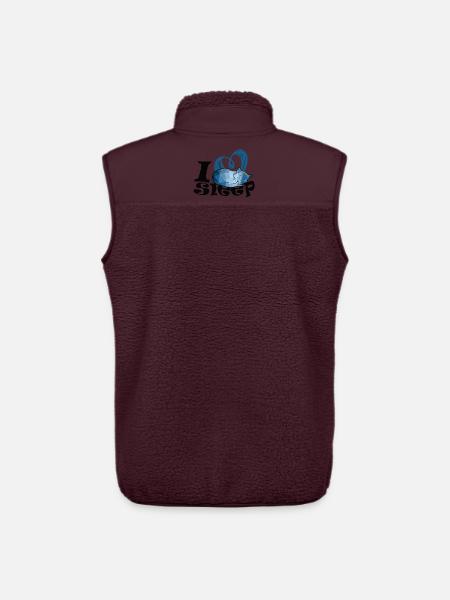 Blue Heart Schlafkatze - Unisex Sherpaweste von Stanley/Stella - Maroon