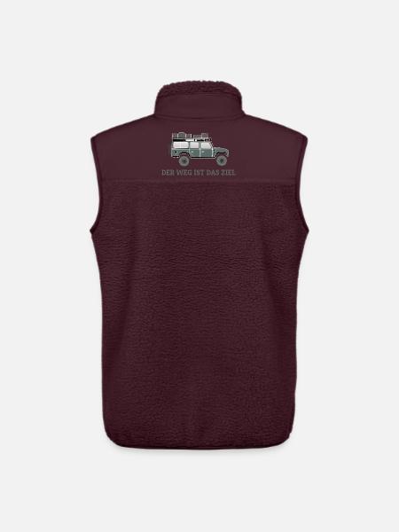 Dachzelt Offroad 4x4 Reisefahrzeug T-Shirt - Unisex Sherpaweste von Stanley/Stella - Maroon