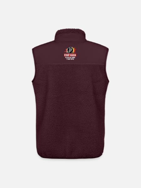 Krav Maga - Unisex Sherpa Gilet by Stanley/Stella - maroon