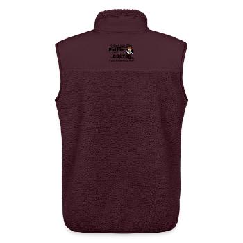 Father and Doctor - I have two Titles - Unisex Sherpaweste von Stanley/Stella - Maroon - Hinten - AI Model Male 178 light (178cm)