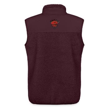 Shoyu Ramen ist eine köstliche japanische Suppe - Ich liebe Ramen - Unisex Sherpaweste von Stanley/Stella - Maroon - Hinten - AI Model Male 178 light (178cm)