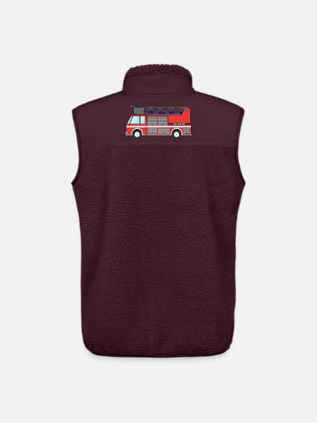 Fire engine Fire engine - Unisex Sherpa Gilet by Stanley/Stella - maroon