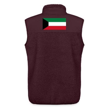 Kuwait - Unisex Sherpaweste von Stanley/Stella - Maroon - Hinten - AI Model Male 178 light (178cm)