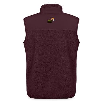 Panzer - Boom - Unisex Sherpaweste von Stanley/Stella - Maroon - Hinten - AI Model Male 178 light (178cm)