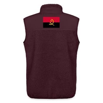 Angola - Unisex Sherpaweste von Stanley/Stella - Maroon - Hinten - AI Model Male 178 light (178cm)