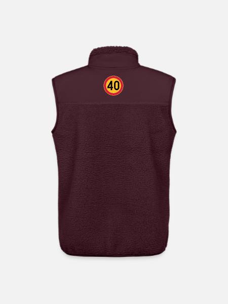 40 Limit / Tempolimit - Unisex Sherpaweste von Stanley/Stella - Maroon