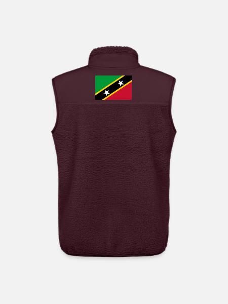 St. Kitts und Nevis - Unisex Sherpaweste von Stanley/Stella - Maroon
