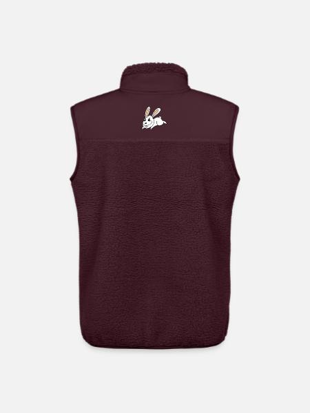 Rabbit easter - Unisex Sherpa Gilet by Stanley/Stella - maroon