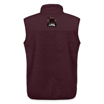 Le T-shirt à la con 50ème Anniversaire - Veste sans manches sherpa unisexe Stanley/Stella - maroon - Dos - AI Model Male 178 light (178cm)