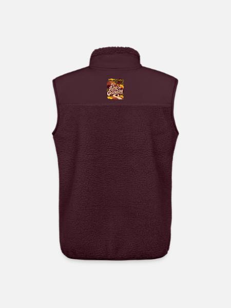 I'd Rather Be Geocaching - Unisex Sherpa Gilet by Stanley/Stella - maroon