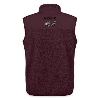 enduro motocross - Unisex Sherpaweste von Stanley/Stella - Maroon - Hinten - AI Model Male 178 light (178cm)