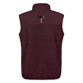 I Can Motivation Bleistift Erfolg Mindset - Unisex Sherpaweste von Stanley/Stella - Maroon - Hinten - AI Model Male 178 light (178cm)