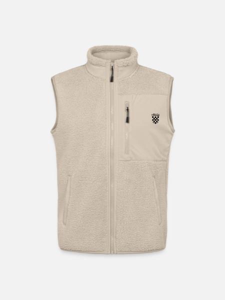 Kroatien Wappen Hrvatska Grb Croatia coat of arms - Unisex Sherpaweste von Stanley/Stella - Beige