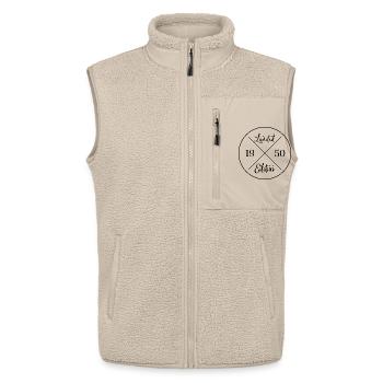 Édition limitée 1950 - Veste sans manches sherpa unisexe Stanley/Stella - beige - Devant - AI Model Male 178 light (178cm) & AI Model Female 172 light (172cm)
