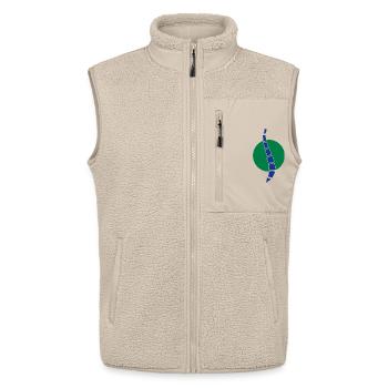 Physio 11 Logo - Unisex Sherpaweste von Stanley/Stella - Beige - Vorne - AI Model Male 178 light (178cm) & AI Model Female 172 light (172cm)